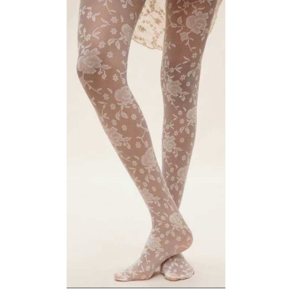 2  Pair Anthropologie Tights Made In Italy